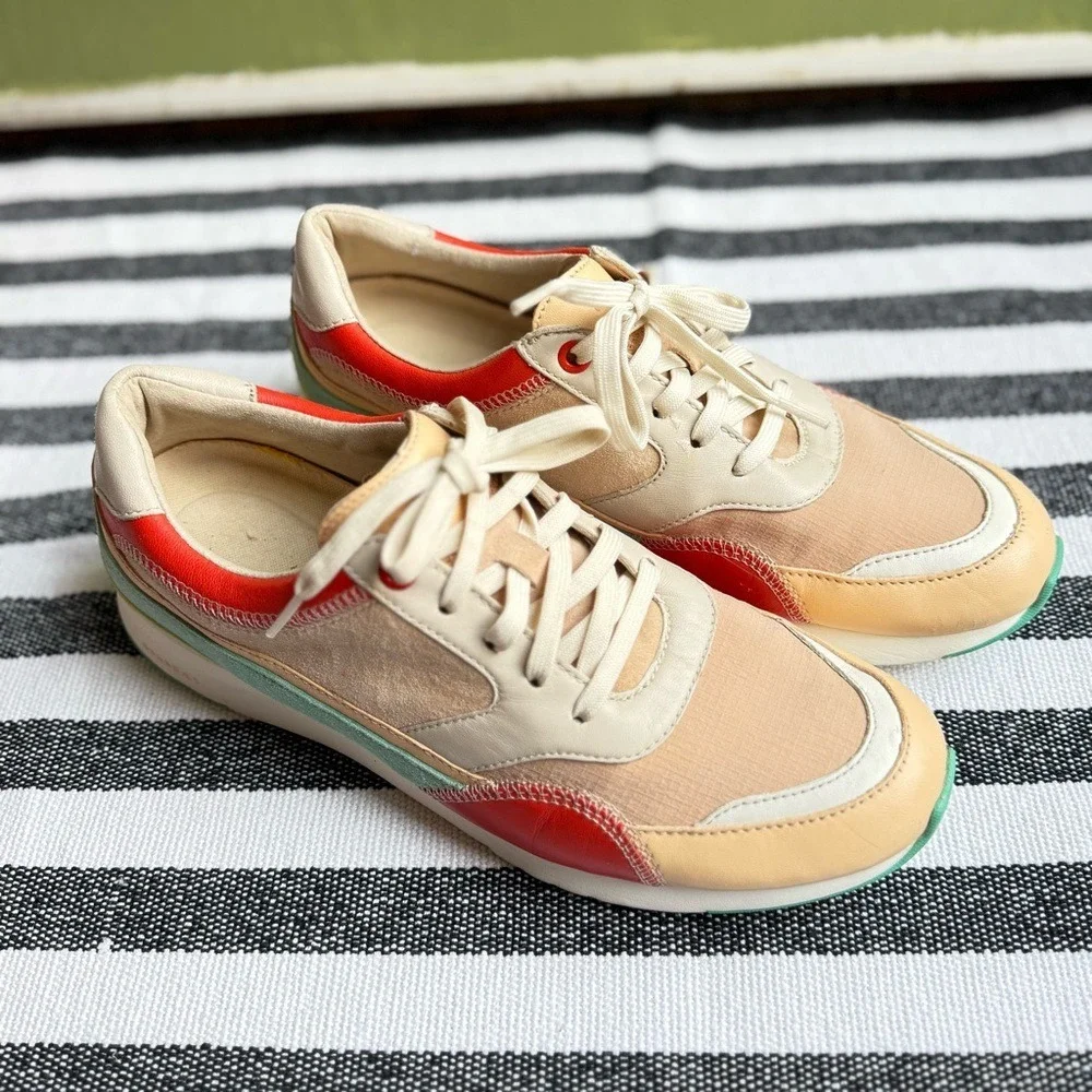 Cole Haan Cream, Coral & Peach Women’s Sneakers